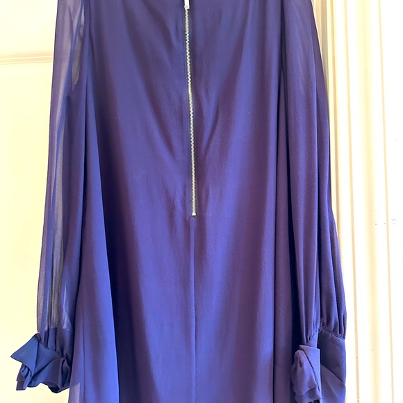 NEW w/ Tags GUESS by MARCIANO Pure Silk Baby Doll Mini-dress. - Picture 4 of 8